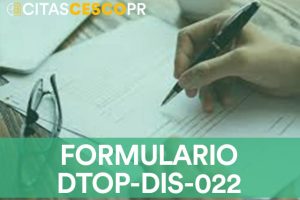 Formulario DTOP-DIS-022 [PDF]