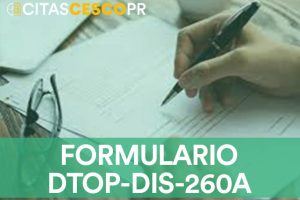Formulario DTOP-DIS-260A [PDF]