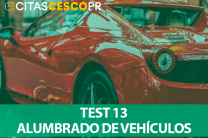 TEST 13: Alumbrado de vehículos